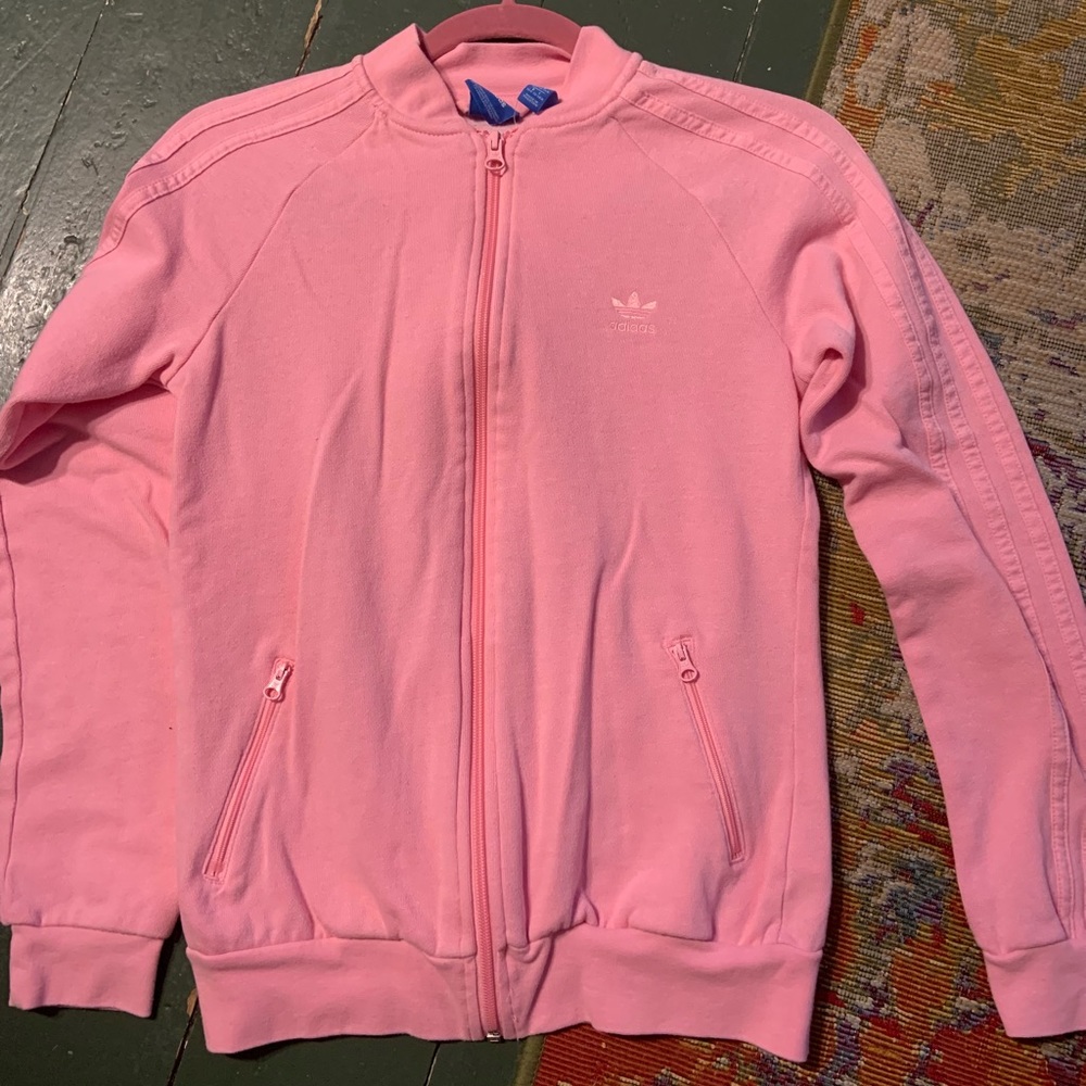 Pink Adidas zip up